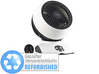 Sichler Haushaltsgeräte 3D-Raumventilator & Luftzirkulator, mit Oszillation, Versandrückläufer; Mini-Akku-Luftkühler mit Nachtlicht-Funktion 
