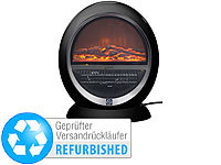 Sichler Haushaltsgeräte Keramik-Heizlüfter im Kamin-Design Flammen, schwarz(Versandrückläufer)